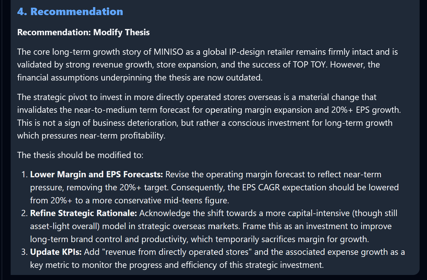 Taurient's Miniso Recommendation