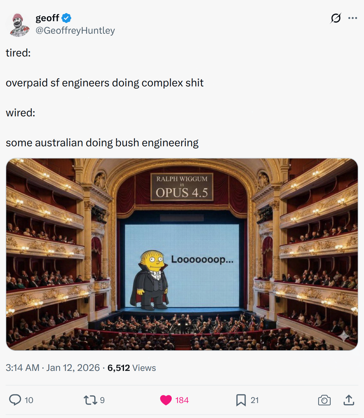 Geoffrey Huntley tweet